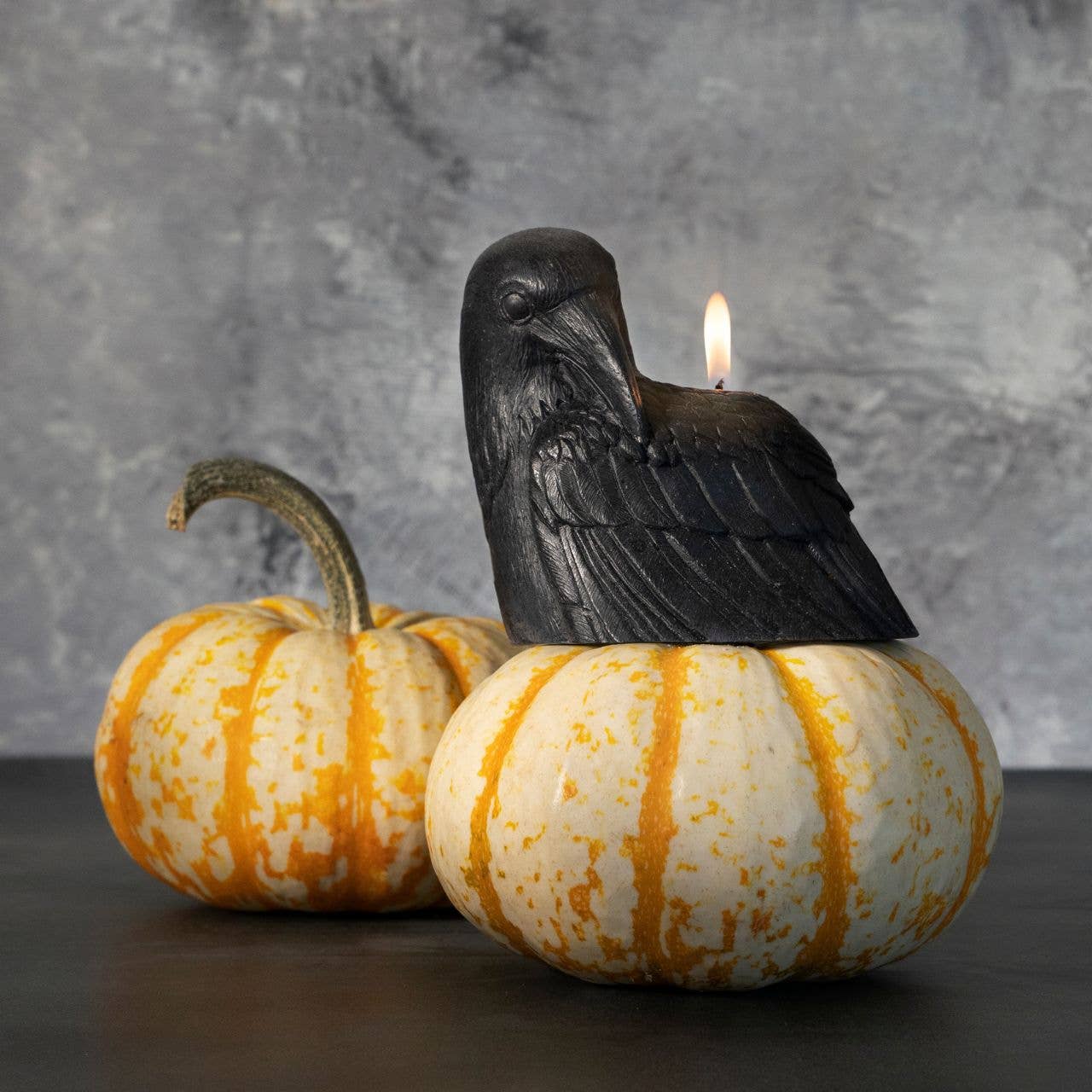 Crow Candle –Black – 4”