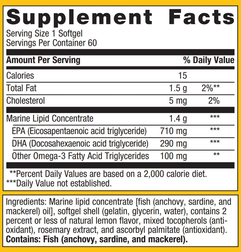 OmegaGenics EPA DHA 1000 120 softgels The Peoples Apothecary