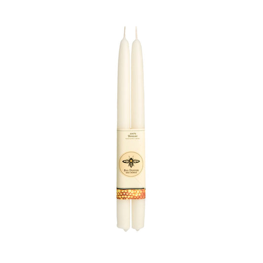 Ivory Tapers: Standard (12" x 7/8") Beeswax