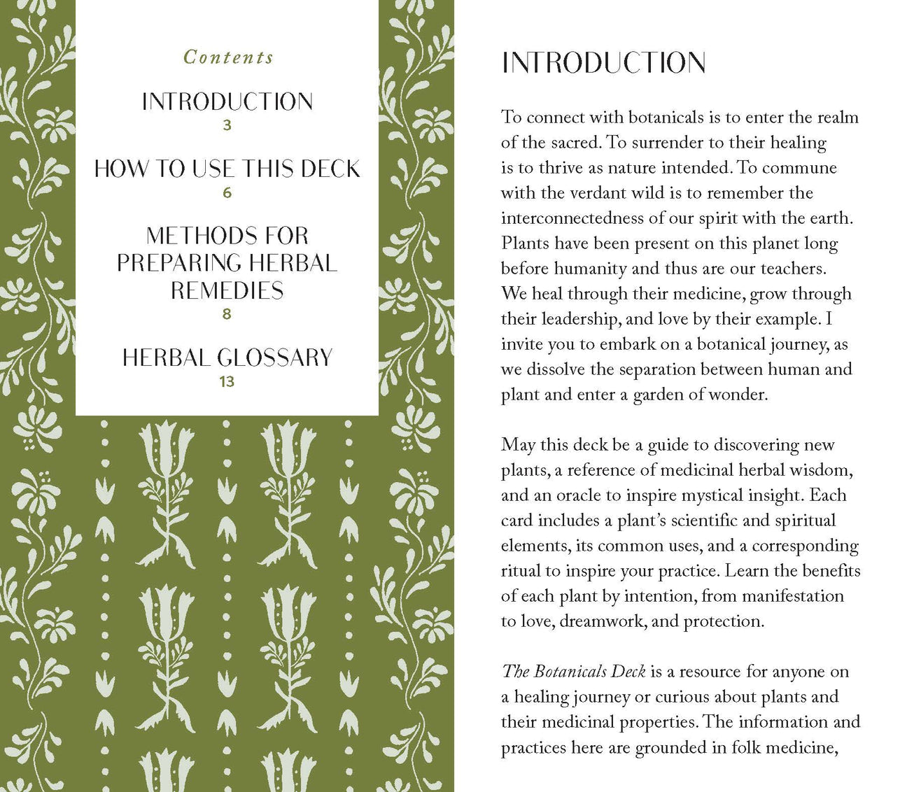 The Botanicals Deck: 70 Plants and Flowers to Enhance Your Life--Plus Herbal Recipes and Rituals