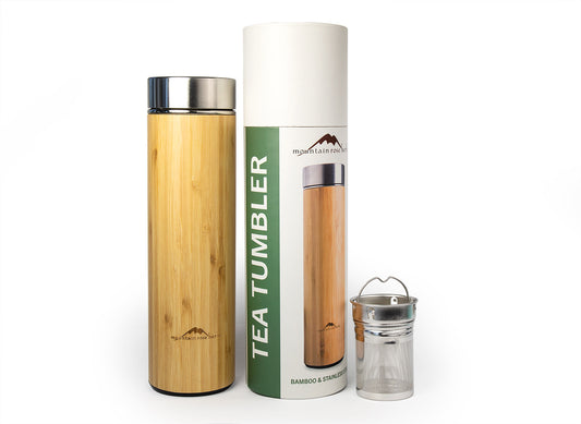 Bamboo & Stainless Steel Tea Tumbler 15oz