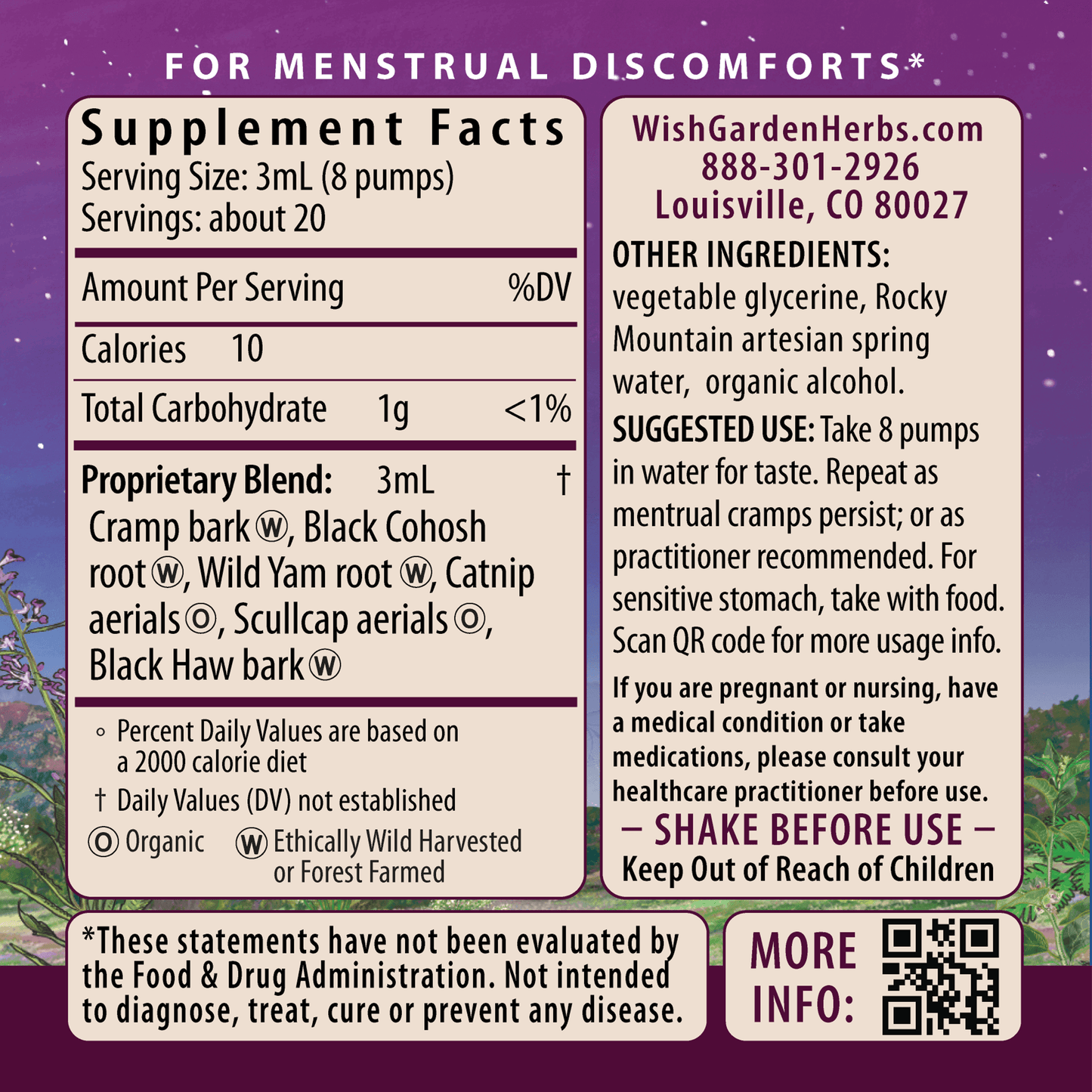 Cramp Release Menses Soother Tincture