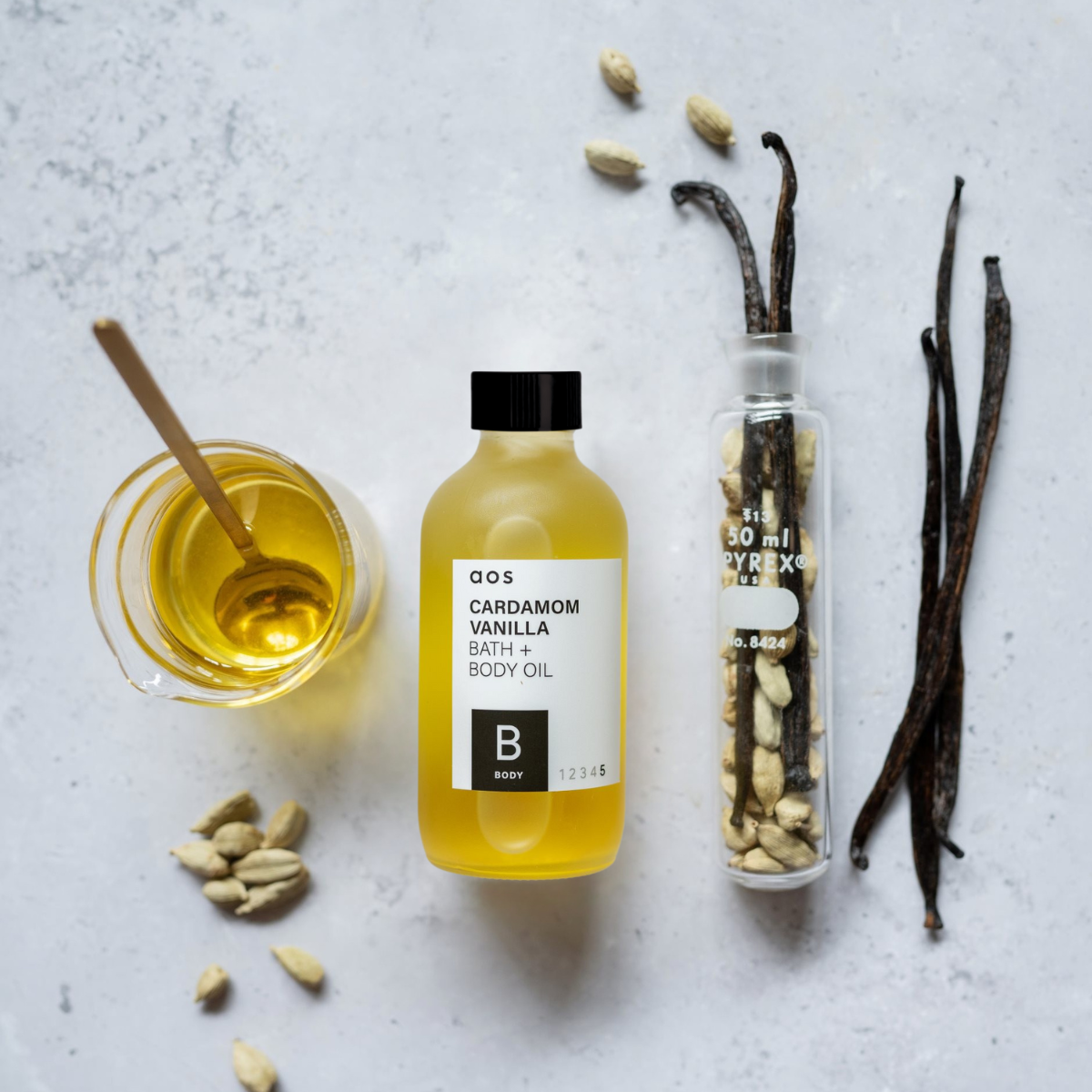 Cardamom Vanilla Bath + Body Oil