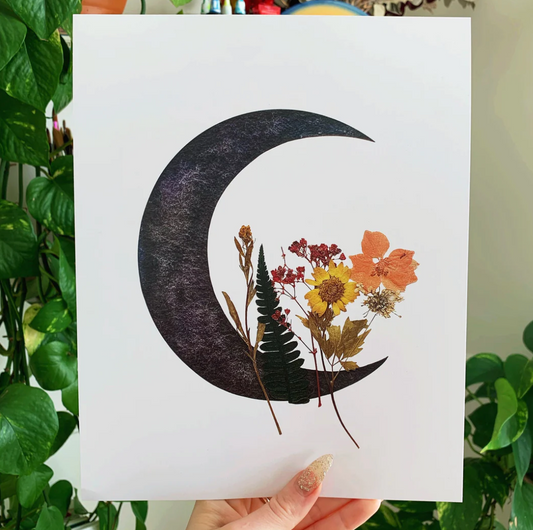 Moon Flower Print 8x10