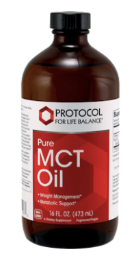 Organic MCT Oil 16 fl oz glass