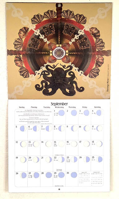 We'Moon Wall Calendar| Astrological Moon Phase Calendar