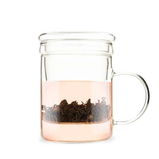 Blake™ Glass Loose Leaf Tea Infuser Mug with Lid