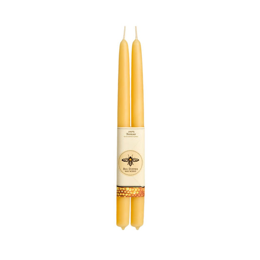 Natural Tapers: Standard (12" x 7/8"): Beeswax