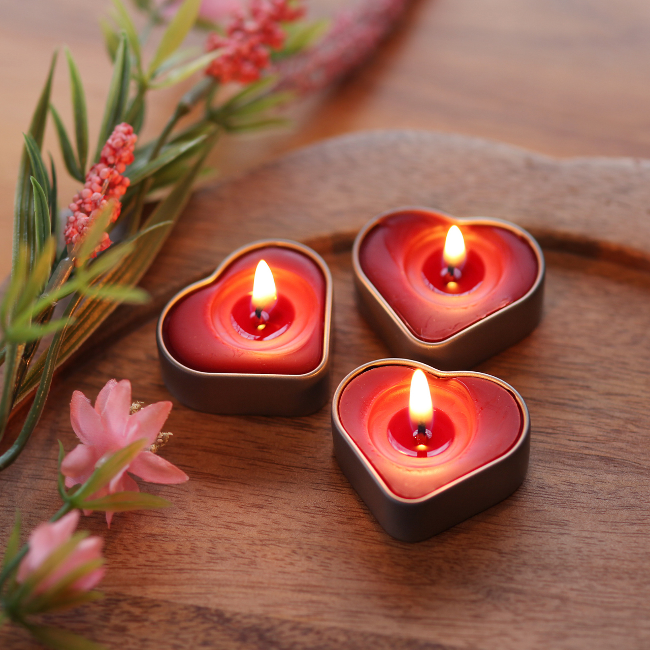 Aromatherapy Heart Tin Beeswax Candle