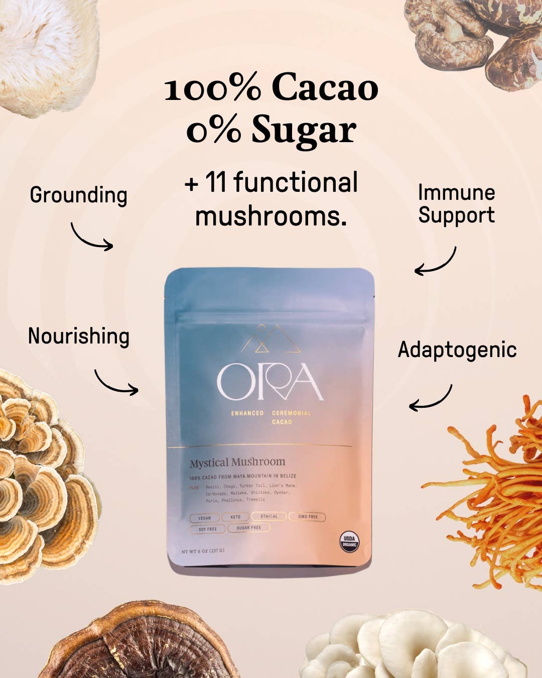 Mystical Mushroom Cacao per ounce