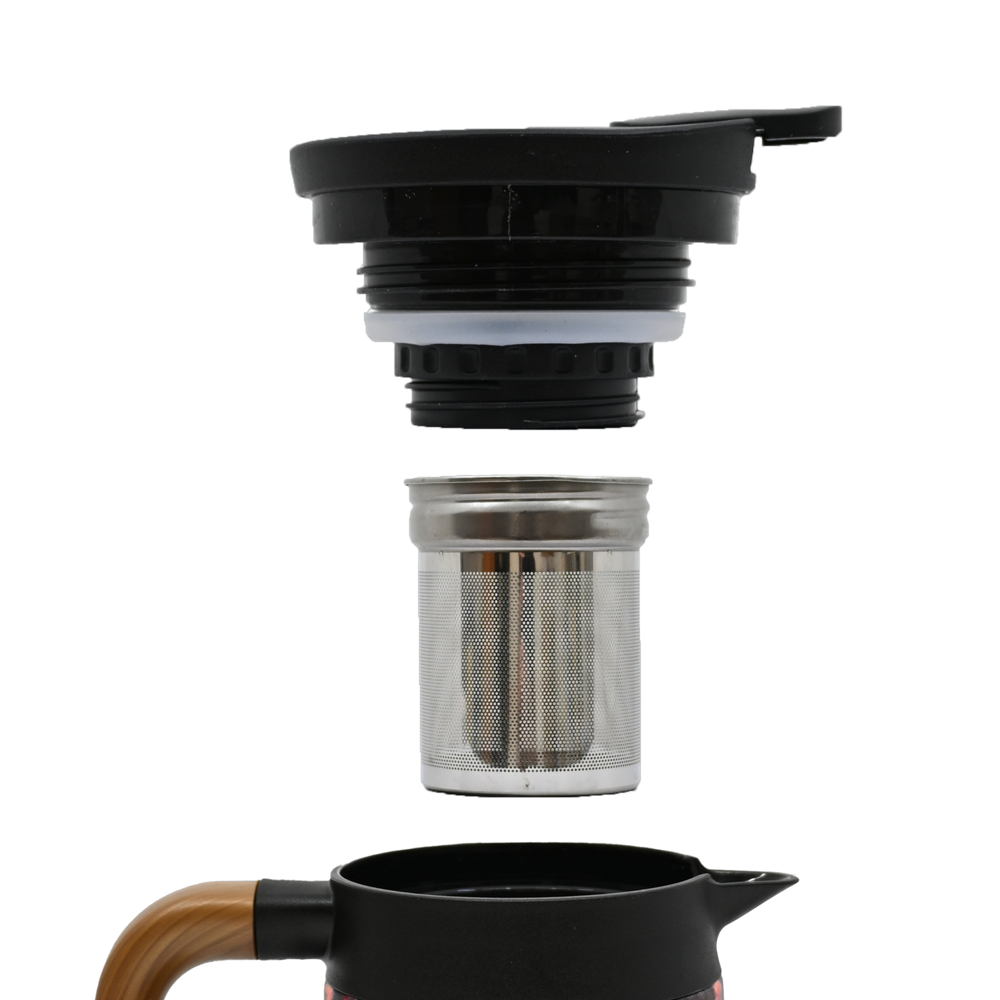 Cherry Blossom 32oz Thermal Tea Kettle with Infuser Strainer