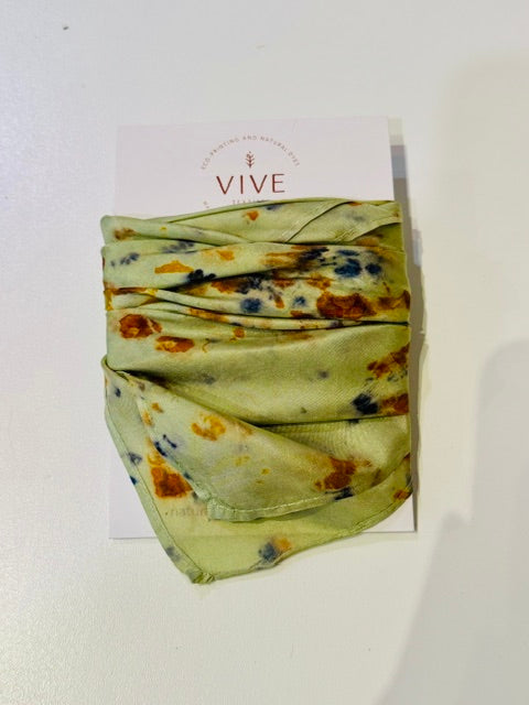 Eco-Print Silk Scarf