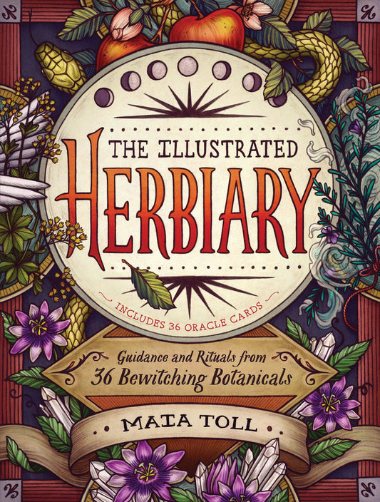 The Illustrated Herbiary Book & Deck by Maia Toll