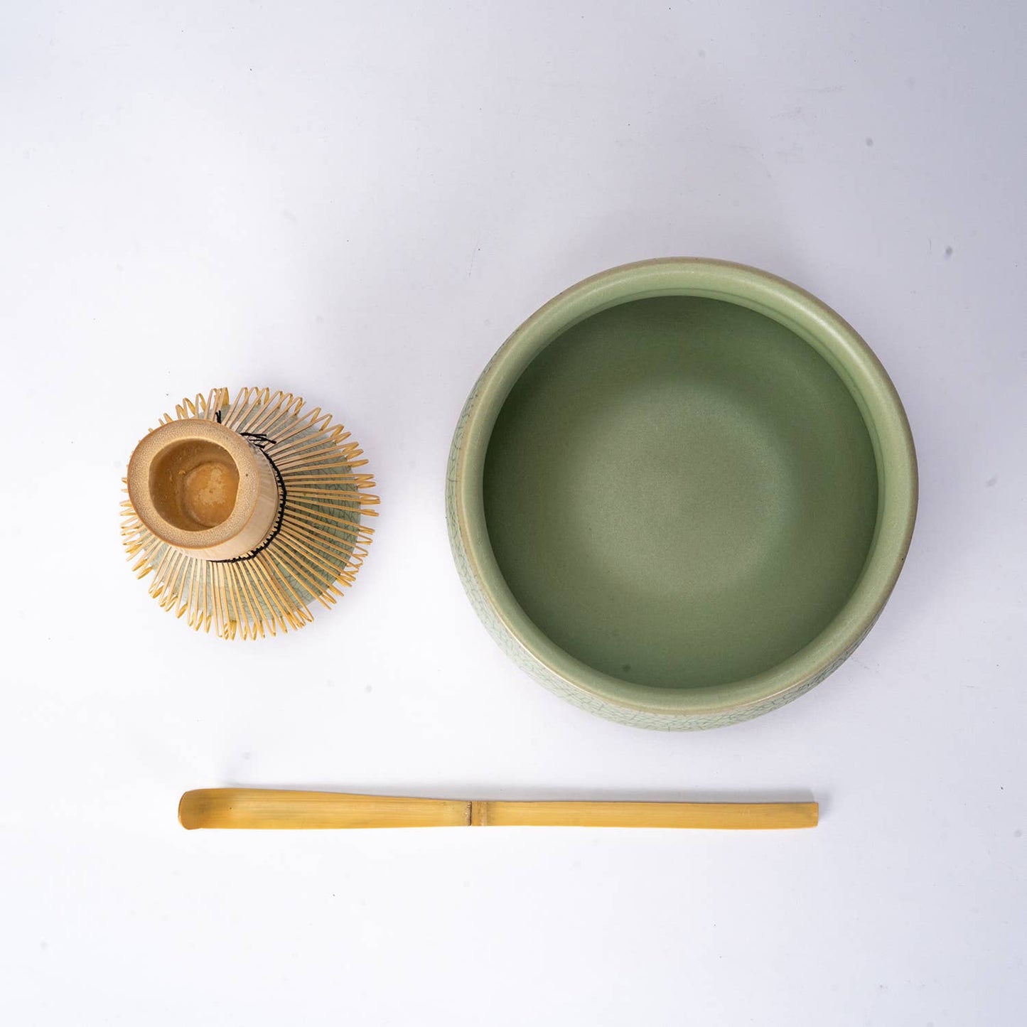 Ceremonial Matcha Bowl Whisk Stand and Scoop Set