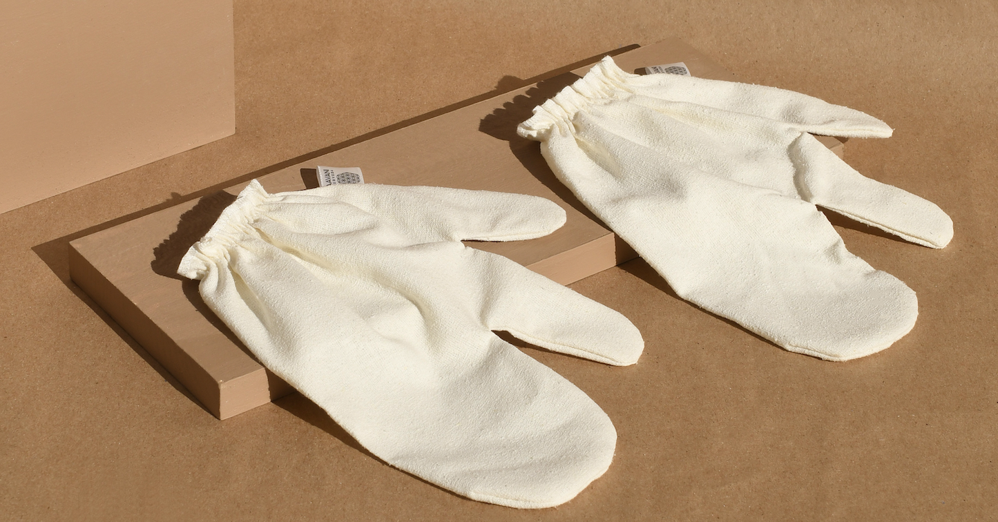 Garshana Gloves – Ayurvedic Dry Brushing Gloves : Small/Medium