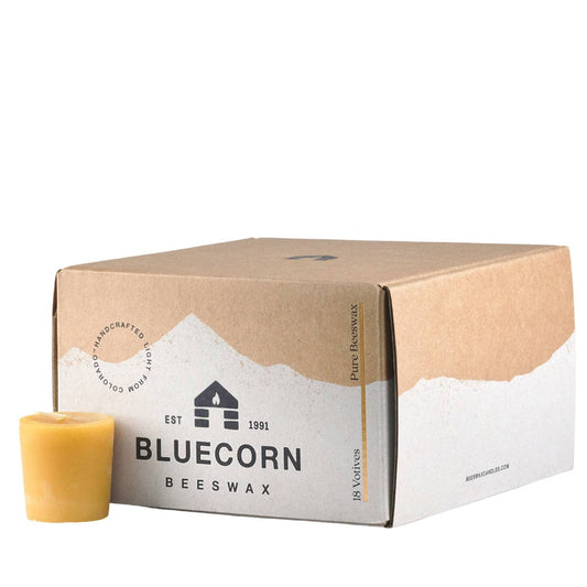 Votive 100% Pure Natural Beeswax Candles: Raw