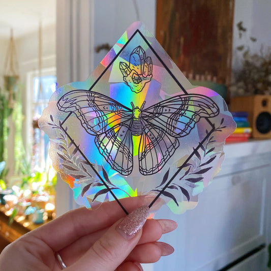 Moth Suncatcher Window Decal
