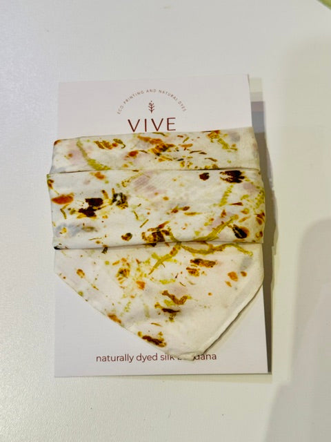 Eco-Print Silk Scarf