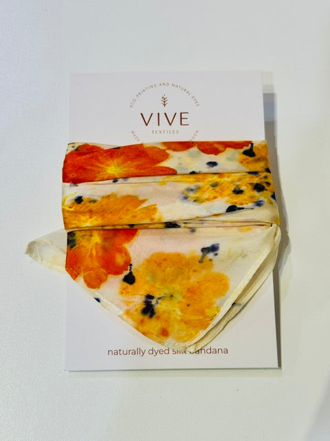 Eco-Print Silk Scarf