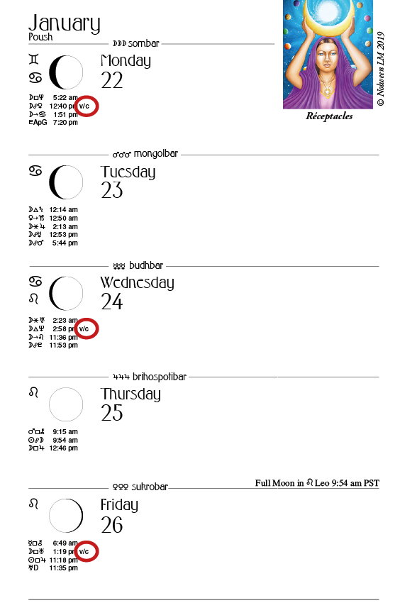 We'Moon Datebook | Moon Calendar | Astrological Planner