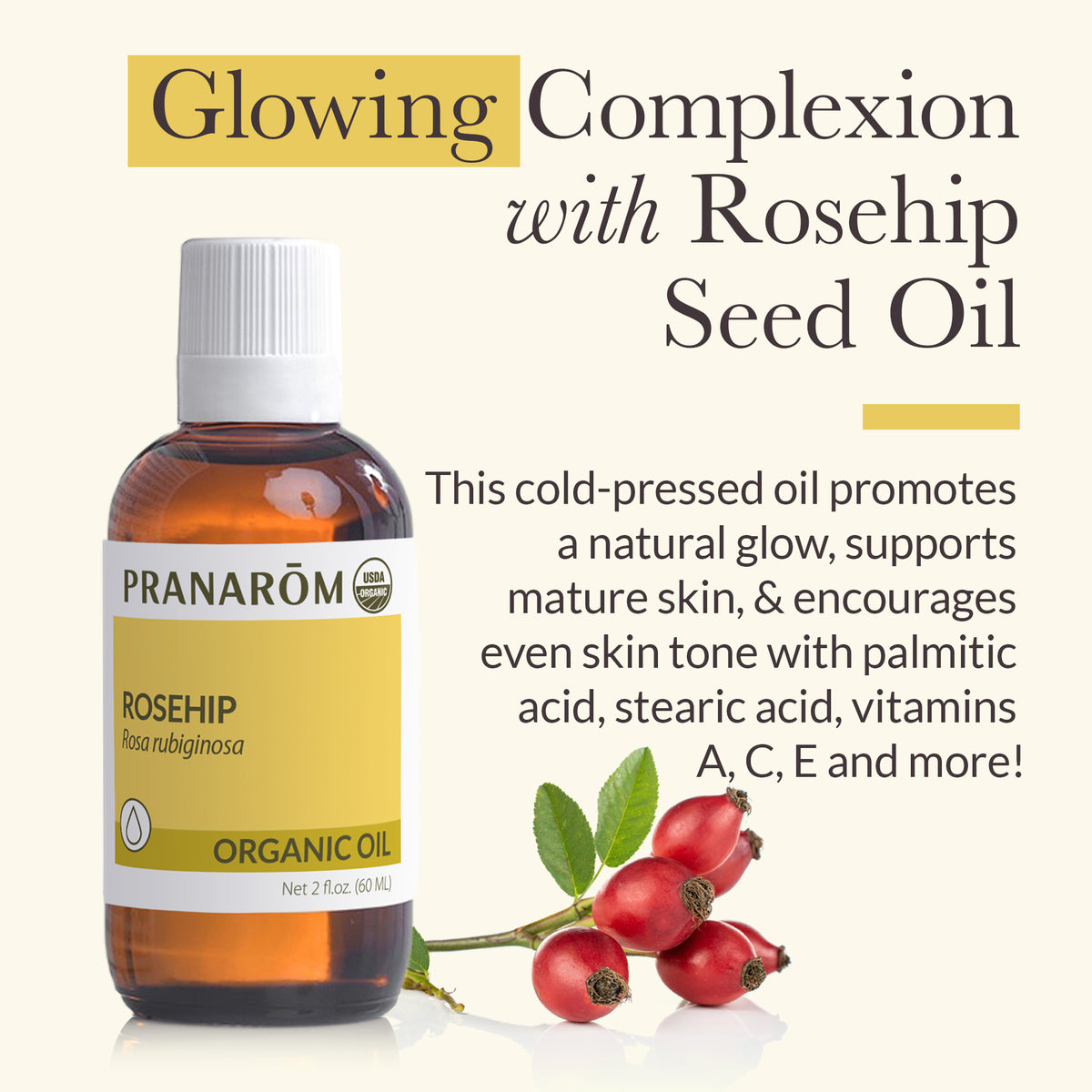 Rosehip Seed Virgin Plant Oil 60mL