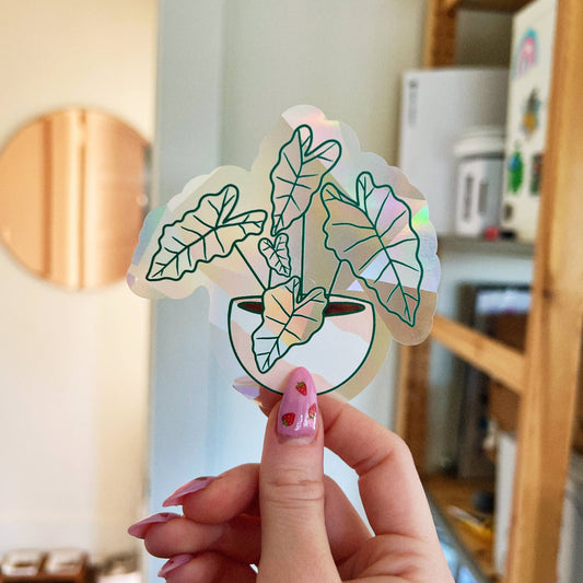 Alocasia Suncatcher Window Decal